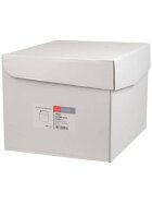 Elco Faltentasche Office Box mit Deckel - C4, weiß, 20 mm Falte, haftklebend, ohne Fenster, 120 g/qm, 200 Stück