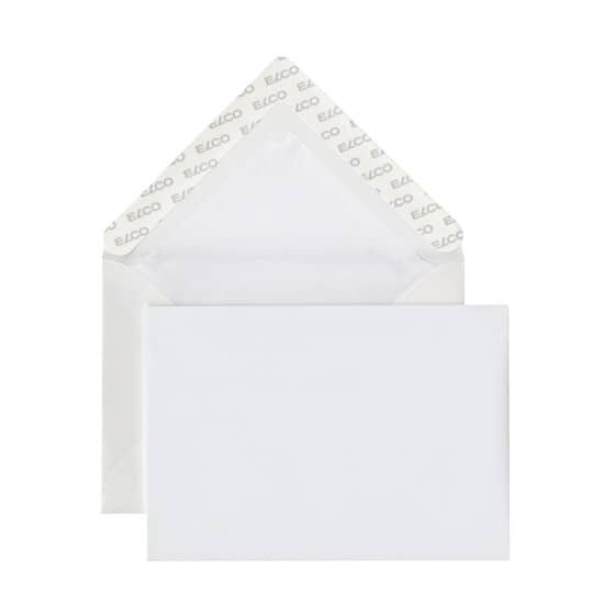 Elco Briefumschlag Prestige - C6, 25 Stück, weiß, mit Wasserzeichen, haftklebend