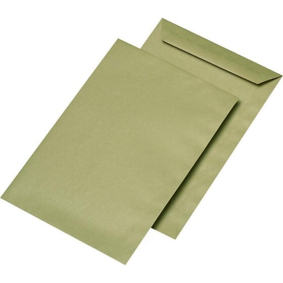 Elepa - rössler kuvert Versandtaschen C5, ohne Fenster, gummiert, 90 g/qm, braun, 500 Stück