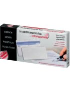 Professional Briefumschlag Revelope® - 112 x 225 mm, o. Fenster, weiß,  90 g/qm, Innendruck, Revelope-Klebung, 35 Stück