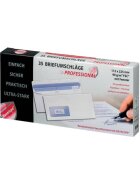 Revelope® Briefumschlag Revelope® - 112 x 225 mm, m. Fenster, weiß,  90 g/qm, Innendruck, Revelope-Klebung, 35 Stück