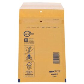 aroFOL® Luftpolstertaschen Nr. 2 - 120x215 mm, braun,...