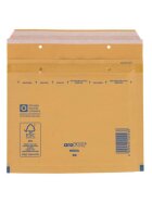 aroFOL® Luftpolstertaschen CD, 180x165 mm, goldgelb/braun, 100 Stück