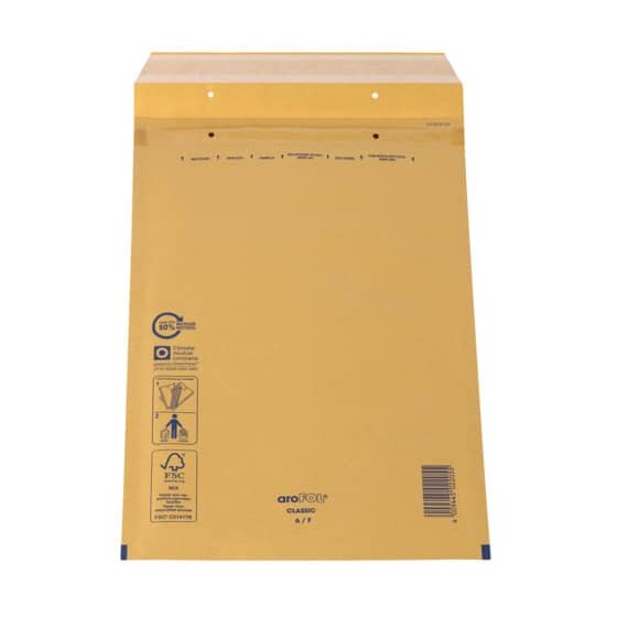 aroFOL® Luftpolstertaschen Nr. 6 - 220x340 mm, braun, 100 Stück