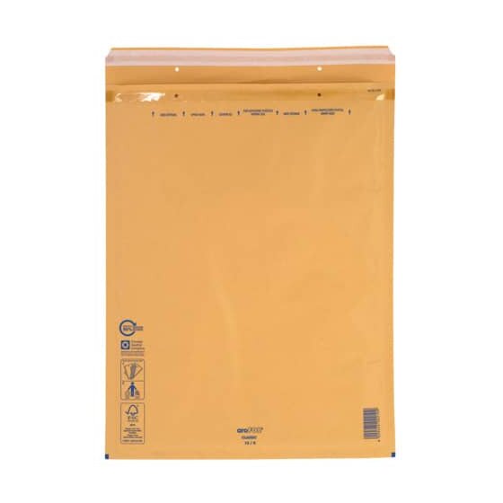 aroFOL® Luftpolstertaschen Nr. 10 - 350x470 mm, braun, 50 Stück