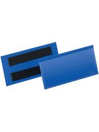 Durable Kennzeichnungstasche - magnetisch, 100 x 38 mm, PP, dokumentenecht, dunkelblau, 50 Stück
