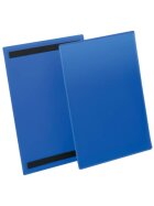 Durable Kennzeichnungstasche - magnetisch, A4 hoch, PP, dokumentenecht, dunkelblau, 50 Stück