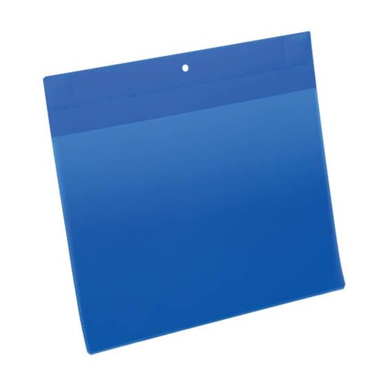 Durable Kennzeichnungstasche - magnetisch, A4 quer, PP, dokumentenecht, dunkelblau, 10 Stück