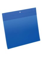 Durable Kennzeichnungstasche - magnetisch, A4 quer, PP, dokumentenecht, dunkelblau, 10 Stück