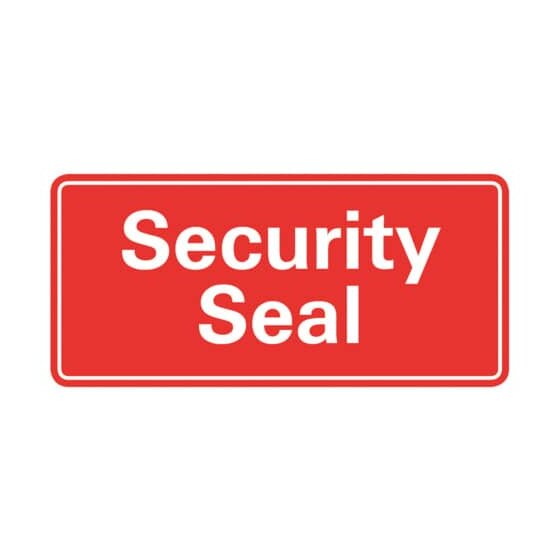 Avery Zweckform® 7310 Sicherheitssiegel "Security Seal" - 38 x 78 mm, rot, 100 Stück im Spender