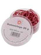 Wihedü Gummiringe - Ø50 mm, Dose mit 25g, rot