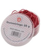 Wihedü Gummiringe - Ø65 mm, Dose mit 25g, rot