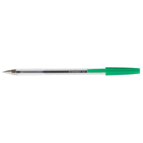 Q-Connect Einwegkugelschreiber, ca. 1mm, grün