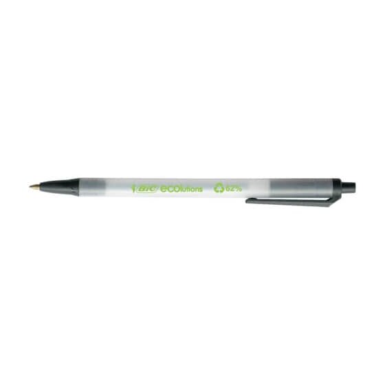 BiC® Druckkugelschreiber ECOlutions® Clic Stic - 0,4 mm, schwarz