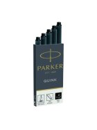 Parker Tintenpatrone Quink - schwarz, 5 Patronen
