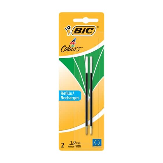 BiC® 4 COLOURS Kugelschreibermine - 0,4 mm, 2 Stück, grün