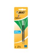 BiC® 4 COLOURS Kugelschreibermine - 0,4 mm, 2 Stück, grün