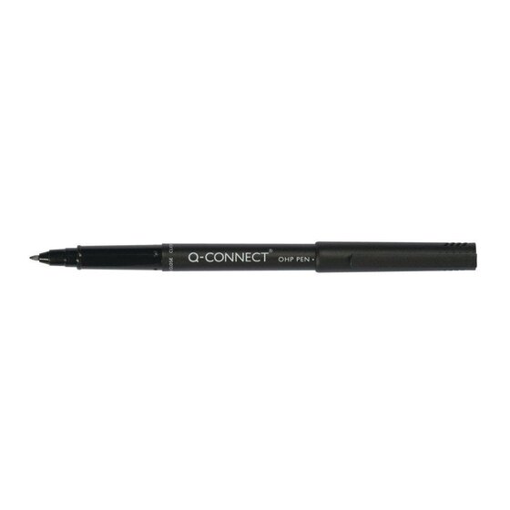 Q-Connect Faserschreiber, permanent, ca. 0,7 mm (F), schwarz