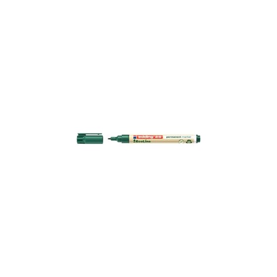 Edding 25 Permanentmarker EcoLine - 1 - 5 mm, grün, nachfüllbar
