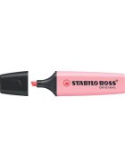 STABILO® Textmarker - BOSS ORIGINAL Pastel - Einzelstift - rosiges Rouge