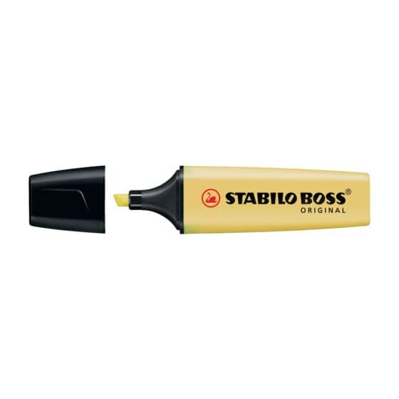 STABILO® Textmarker - BOSS ORIGINAL Pastel - Einzelstift - pudriges Gelb