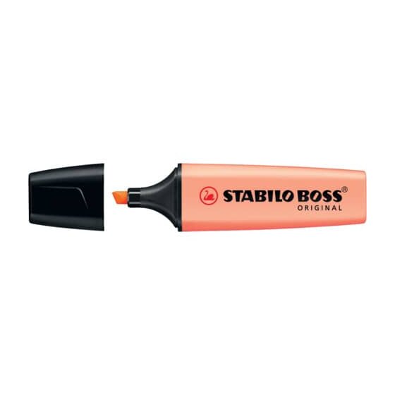 STABILO® Textmarker - BOSS ORIGINAL Pastel - Einzelstift - cremige Pfirsichfarbe