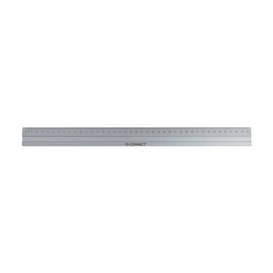 Q-Connect® Lineal Alu - 40 cm, silber
