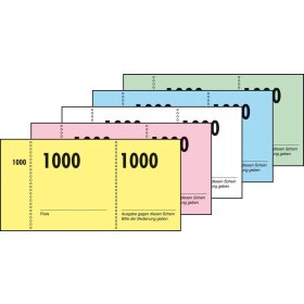 Sigel® Nummernblock - 1-1000, 5 farbig sortiert,...