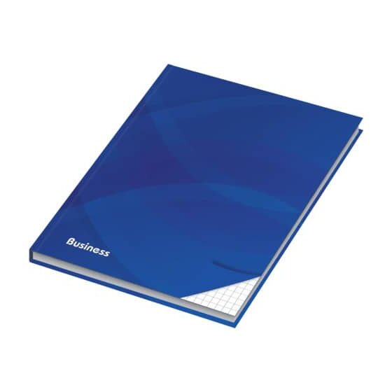 RNK Verlag Notizbuch Business - A4, Hardcover, kariert, 96 Blatt, blau