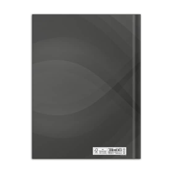 RNK Verlag Notizbuch - A4, Hardcover, liniert, 96 Blatt, schwarz