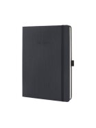SIGEL Notizbuch Conceptum - Tablet Format (180x240 mm), Hardcover, liniert, 194 Seite, schwarz