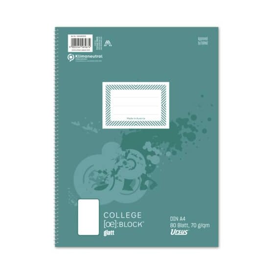 Staufen® style Collegeblock - A4, 80 Blatt, 70 g/qm, blanko
