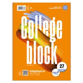 Ursus Basic Collegeblock LIN27 - A4, 80 Blatt, 60 g/qm,...