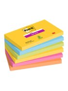 Post-it® SuperSticky Haftnotiz Super Sticky Notes - 127 x 76 mm, 6x 90 Blatt