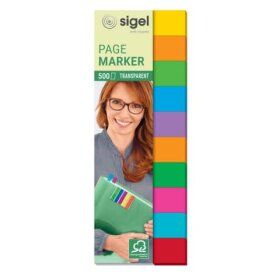 SIGEL Page Marker Folie Multicolor - 12,5 x 44 mm,...
