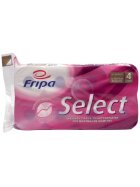 FRIPA Toilettenpapier Select - 4-lagig, geprägt, hochweiß, 8 Rollen à 160 Blatt