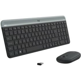 Logitech Tastatur + Maus MK470 Slim - kabellos grafit