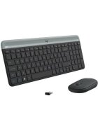 Logitech Tastatur + Maus MK470 Slim - kabellos grafit