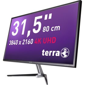 LED Monitor 3290W schwarz/silber, 31,5" (80 cm Diagonale), Auflösung: 3840 x 2160 (4K UHD) Pixel,