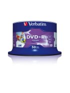 Verbatim DVD+R - 4.7GB/120Min, 16-fach/Spindel, Packung mit 50 Stück