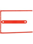 Q-Connect® D-Clip/ Magi-Clip Archivbinder - 8 cm, 100 Stück, rot