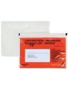 docuFIX® Begleitpapiertaschen mit Aufdruck Lieferschein-Rechnung - C6, 250 Stück