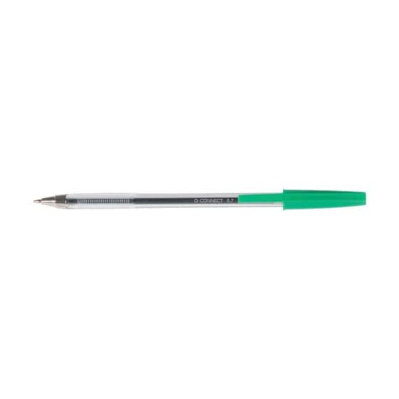 Q-Connect® Einwegkugelschreiber, ca. 1mm, grün