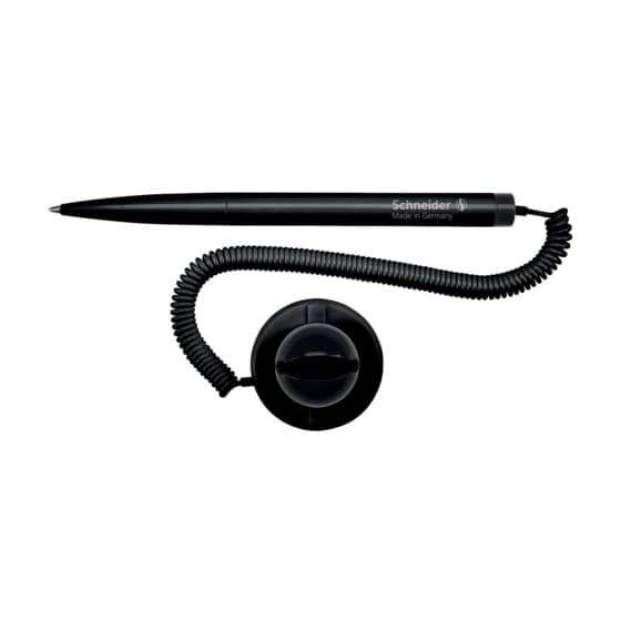 Schneider Kugelschreiber Klick-Fix-Pen - M, schwarz (dokumentenecht), schwarz