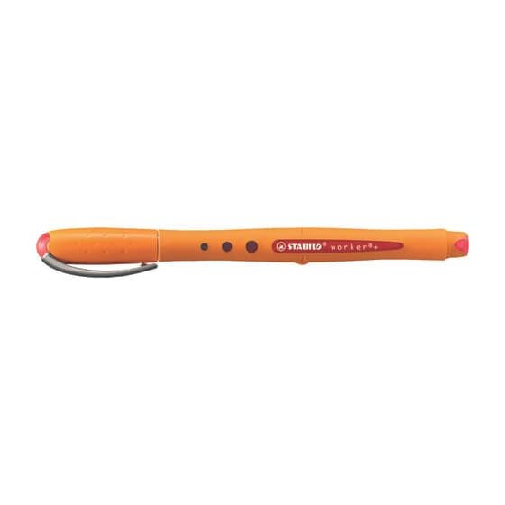 STABILO® Tintenroller - worker+ - medium - Einzelstift - rot