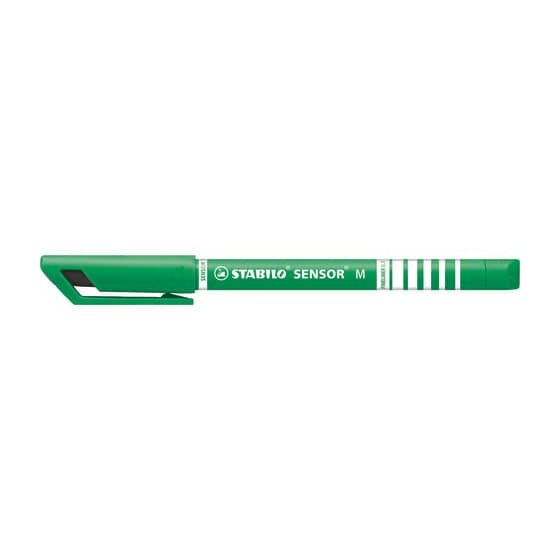 STABILO® Fineliner mit gefederter Spitze - SENSOR M - medium - Einzelstift - grün