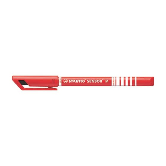 STABILO® Fineliner mit gefederter Spitze - SENSOR M - medium - Einzelstift - rot