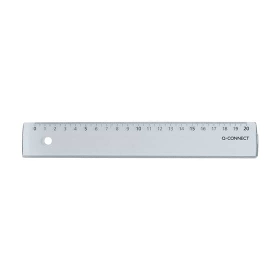 Q-Connect® Lineale Standard im Etui, 20 cm