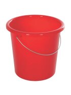 Eimer - Plastik, rund, 10 Liter, rot