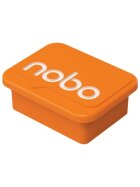 nobo® Magnet - eckig, 18 x 22 mm, orange, 4 Stück